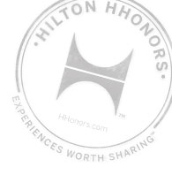 Lifetime Hilton Diamond status!