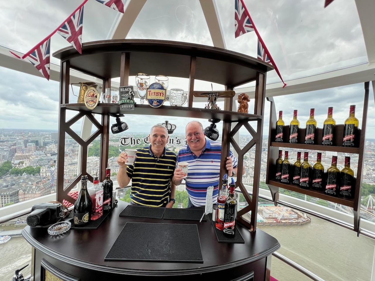 Touring The London Eye in the Pub Car!